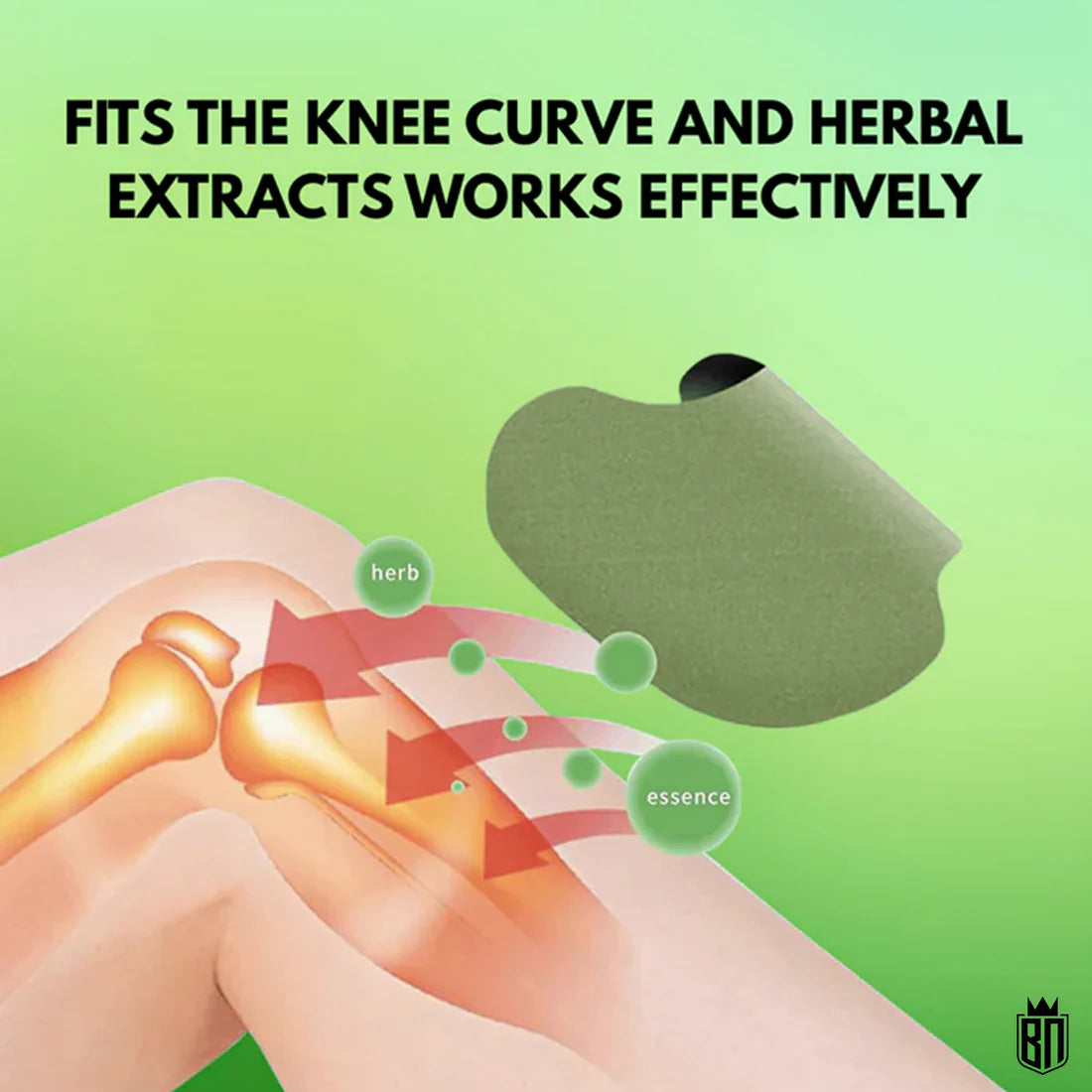 Herbal Knee Patches – Natural Pain Relief for Knees (1 Pack = 10 Pcs)