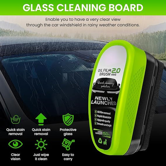 Oil Film Cleaning Brush – Streak-Free Windshield & Car Glass Cleaner