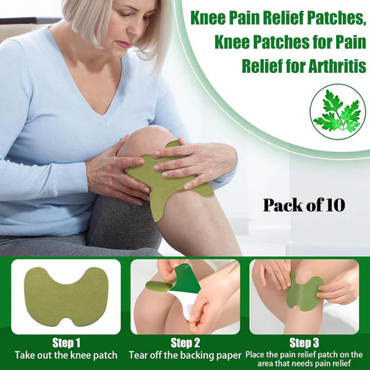 Herbal Knee Patches – Natural Pain Relief for Knees (1 Pack = 10 Pcs)